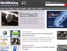 Tablet Screenshot of moldmakingtechnology.com